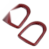 Ford Mustang GT 2 x Red Carbon Fiber Door Lock Pins (2005-2009)