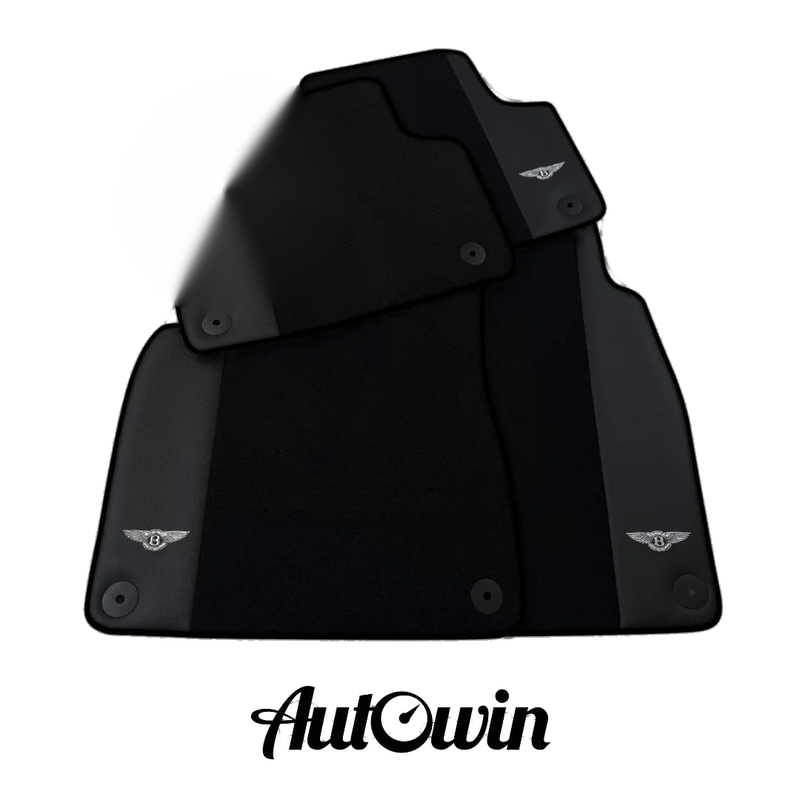 Bentley Bentayga (2015-2023) - Durable & Stylish AutoWin Black Floor Mats