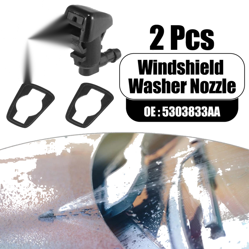 Jeep Compass 2 x Front Windshield Washer Nozzles (2007-2010)