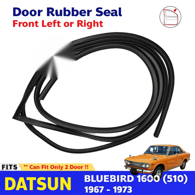 Weatherstrip Door Rubber Seal L or R Fits Datsun Bluebird 512 2D Sedan 67-72 D05