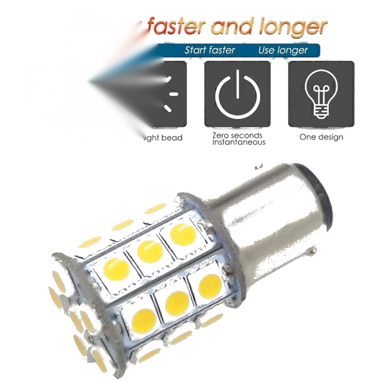 Marine Boat 27-SMD BA15D White Interior Light Bulb (1004, 1076, 1142)