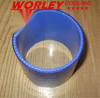 NSW-BLUE 2 x 2.5" Silicone Straight Joiner Couplings