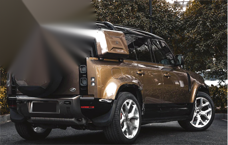 Land Rover Defender 90 & 110 (2020-2022) Black Rear Roof Spoiler Wing