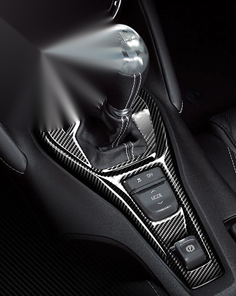 Camaro 2016-2019 Real Carbon Fiber Center Console Gear Shift Knob Trim fit