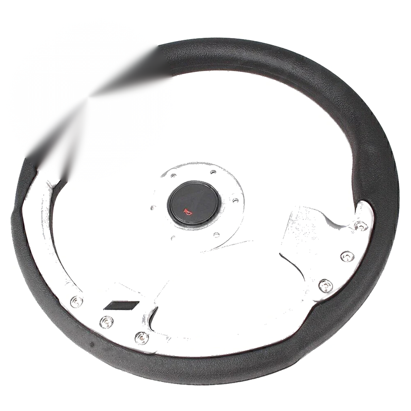 Universal Car 13" Racing Steering Wheel Leather PVC w/ Horn Button