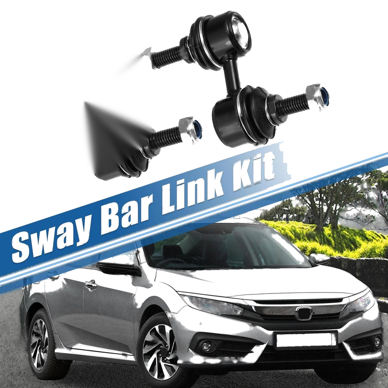 Honda 1997-2001 Stabilizer Link Black 2 x Front Sway Bar Links