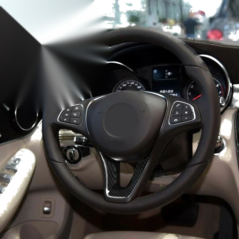 Mercedes W204 W205 Carbon Fiber Steering Wheel Cover (2007-2010)