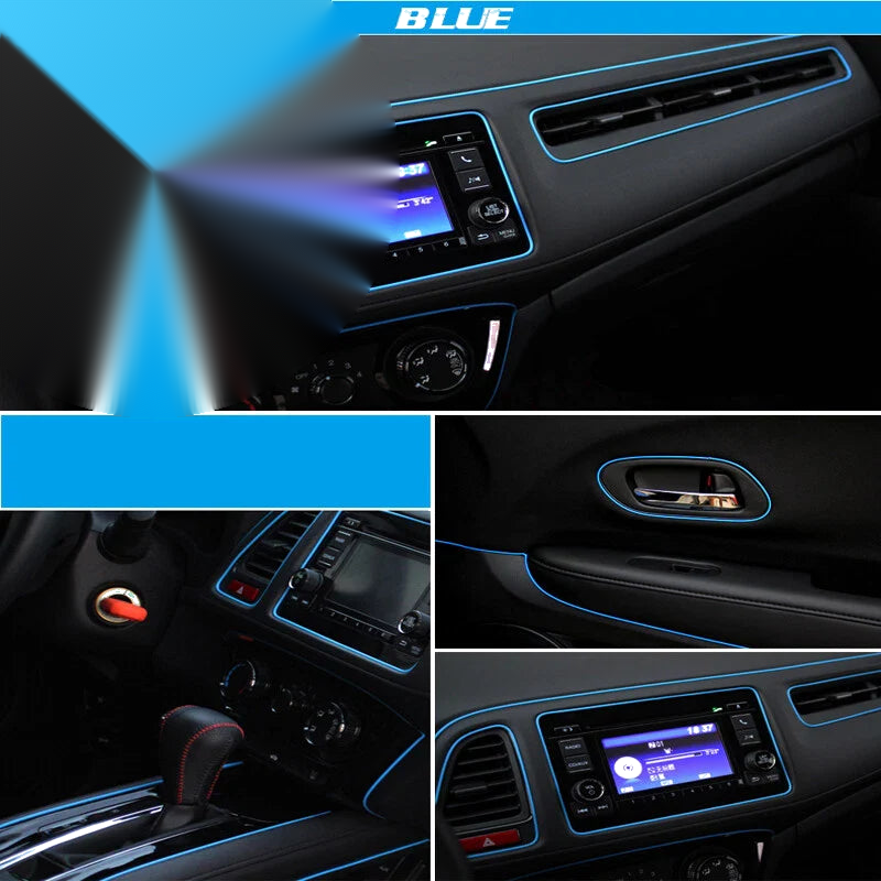 Auto Decor 32ft 10M Blue Car Interior Edge Gap Moulding Trim