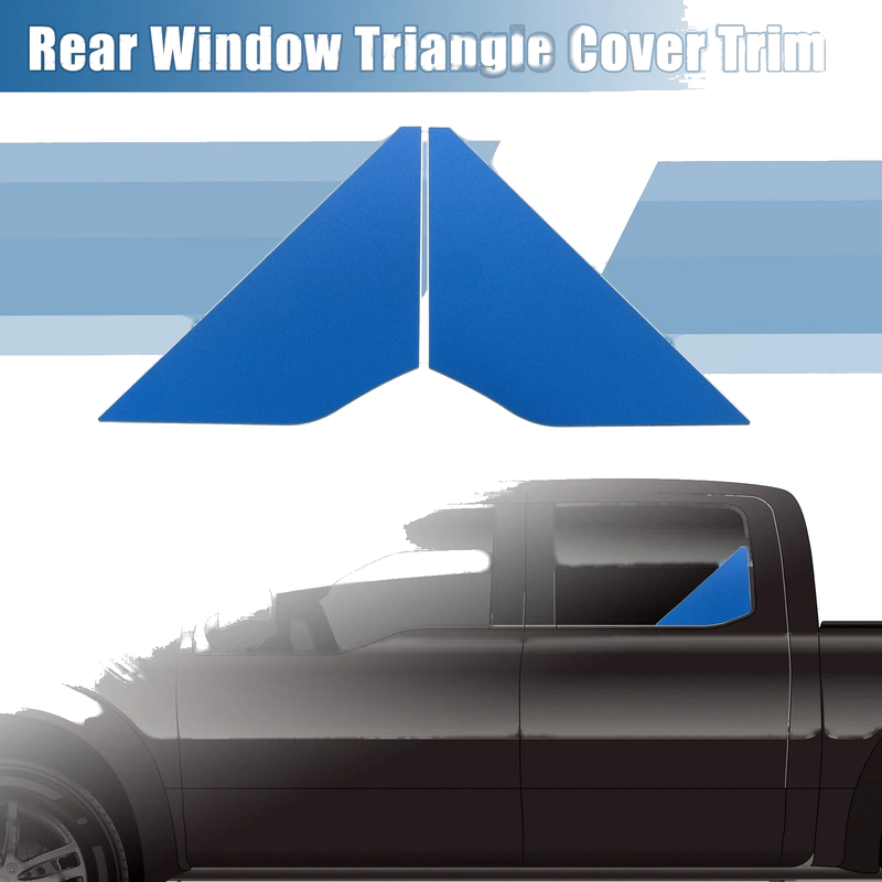Ford Bronco (2021-2023) - 1 Pair Blue Car Rear Window Triangle Cover