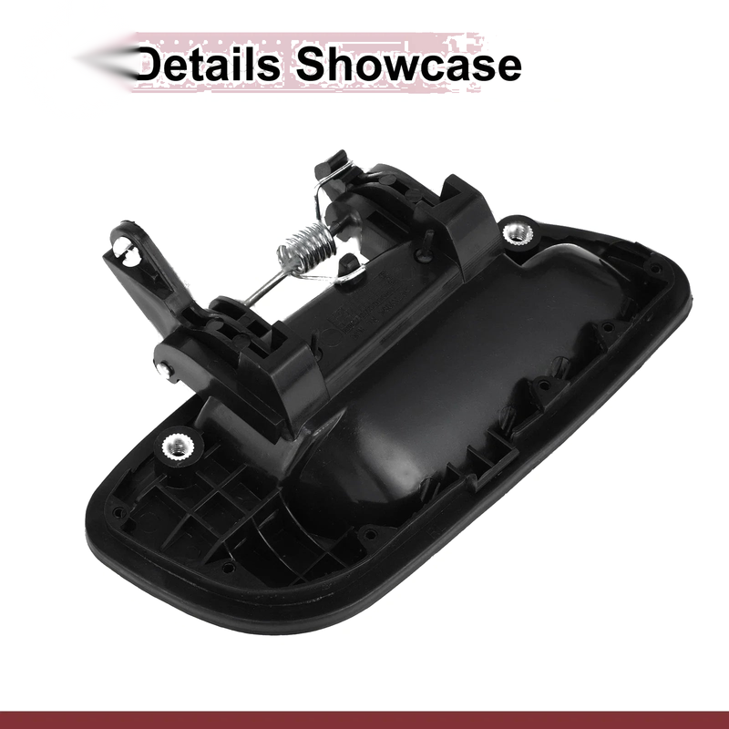 Hyundai Elantra Rear Left Black ABS Exterior Door Handle (2011-2016)
