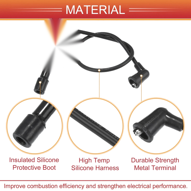 Honda CR-V 4 x Spark Plug Wire Ignition Coil Cables (1997-2001)