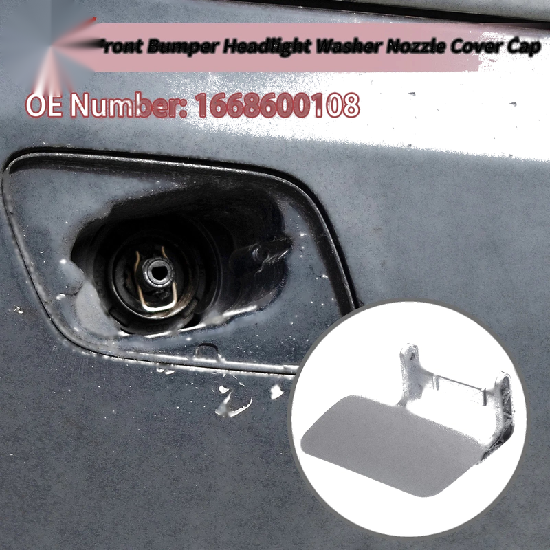 Mercedes-Benz ML350 (2012-2015) Silver Front Left Washer Nozzle Cover