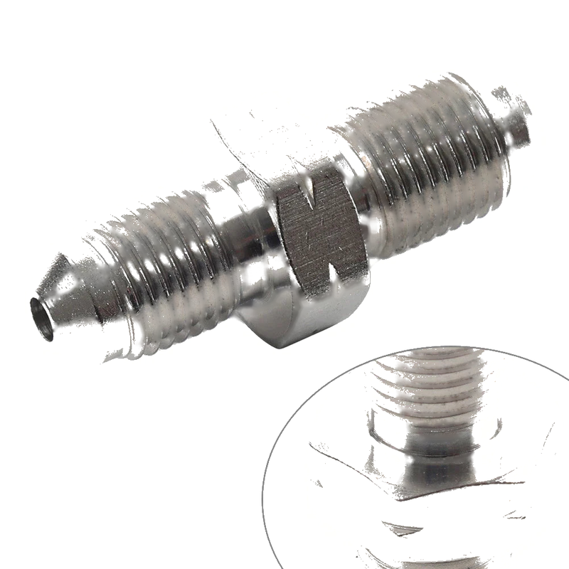 AN3 to M10x1.0 Stainless Brake Fittings Adapter 3/8x24 UNF (No Year)