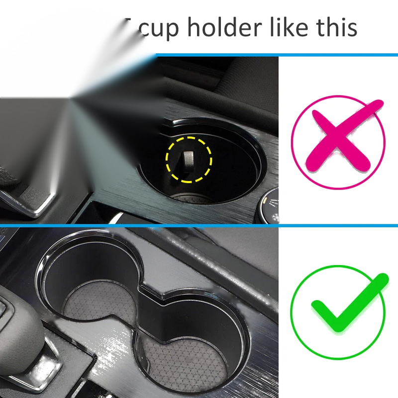 Nissan Rogue Carbon Fiber Front Gear Shift Water Cup Holder Cover (2021-2023)