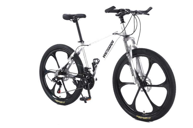 WESTAN - Aluminum Frame, Shimano, 6 Spoke Wheels 26" 21 Speed Mountain Bike