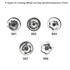 Jeep Compass Wheel Lock Lugnut Antitheft Key Socket (2017-2023)