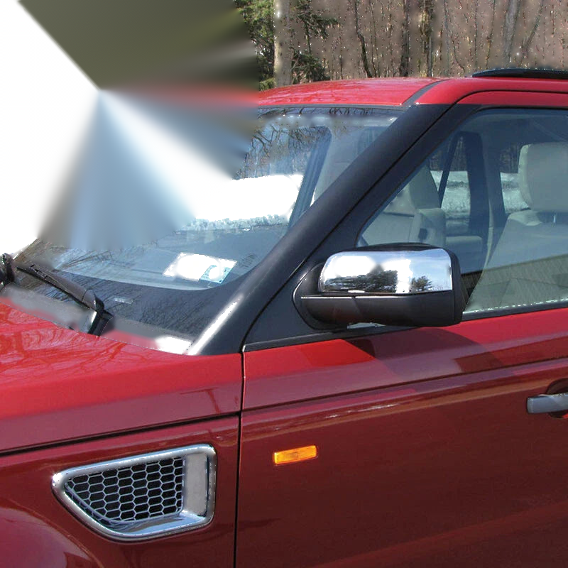 Land Rover Range Rover Sport LR2 LR4 2 x Chrome Mirror Cover Caps (2010-2014)