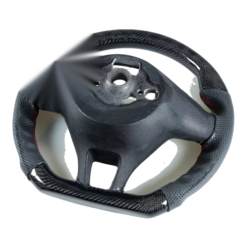 VW Golf MK7, Polo MK6 Carbon Fiber Leather Steering Wheel (2013-2020)