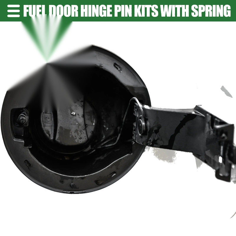 Ford (2004-2008) - Stainless Steel, Black, 1 Set Fuel Door Hinge Pin Kit