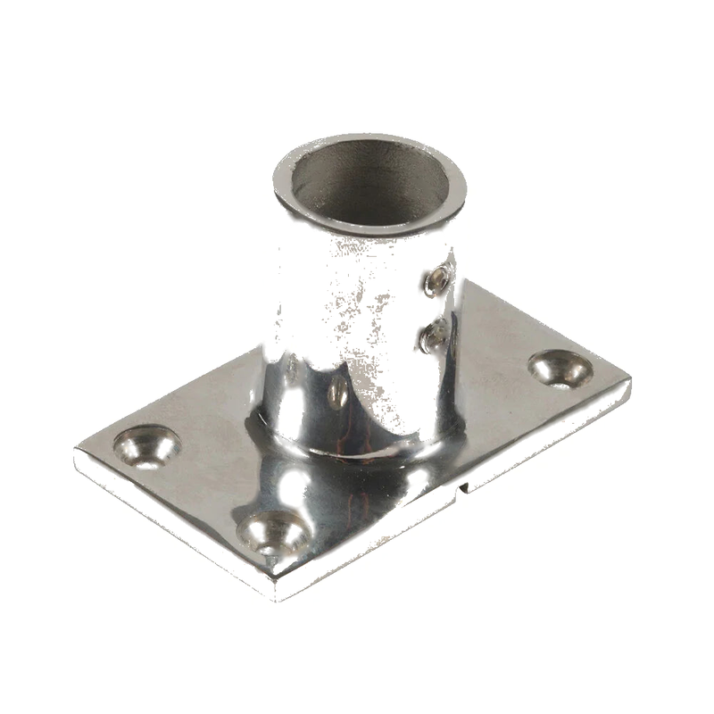 Boat Yachts Hand Rail Fitting 7/8" 90 Degree Rectangular Base