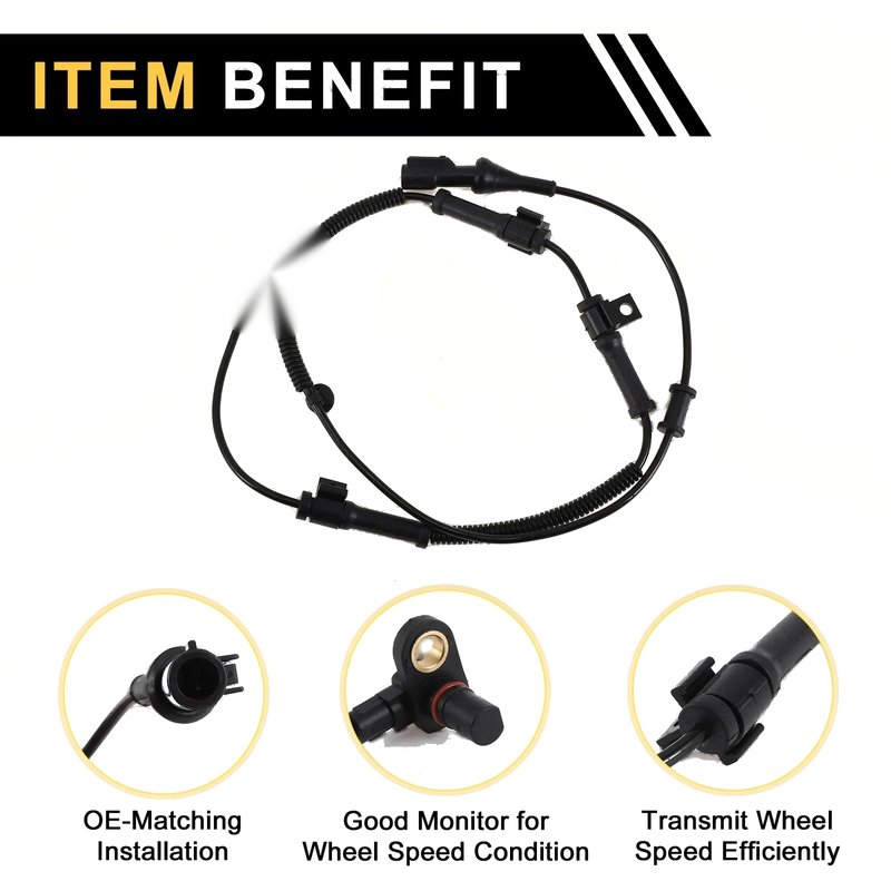 Ford F-450 F-550 Super Duty ABS Wheel Speed Sensor (2005-2010)
