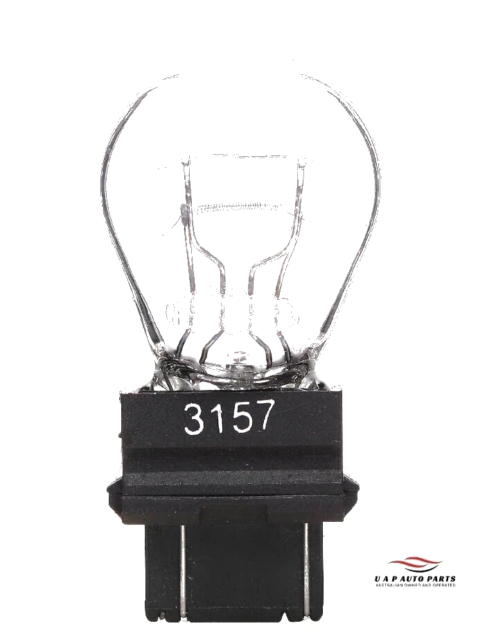 Various Models () - 2 pcs 3157 Halogen Clear Wedge Brake Light Bulbs
