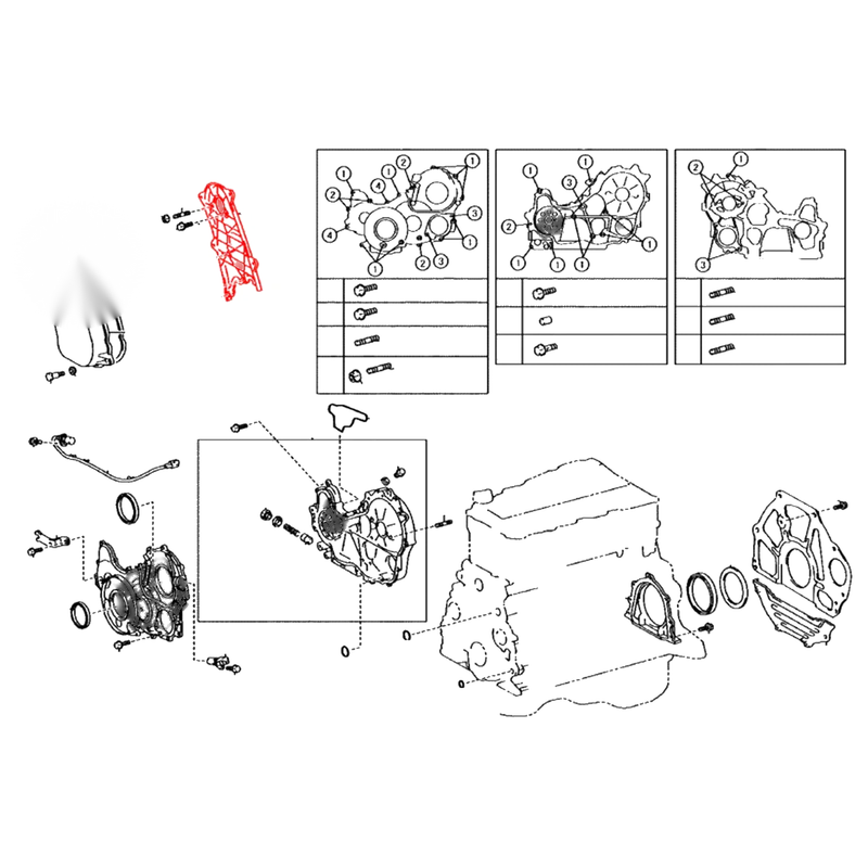 Toyota Hilux KUN126 / KUN135 3.0L / 2.5L 2005-2015 Timing Belt Cover