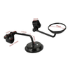 Cafe Racer 3" Round Motorcycle Mirror with Handlebar Clamp Black (2020-2023)