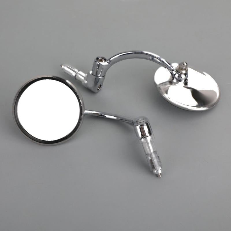 Motorcycle Cafe Racer Old School Clubman 22mm Generic Chrome Handlebar End Mirrors