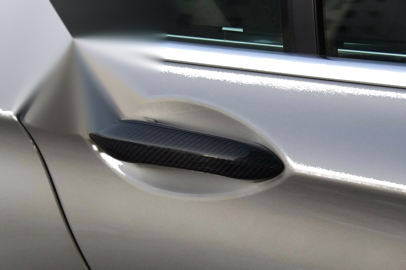 BMW F01 F02 F06 F07 4 x Carbon Fiber Door Handle Covers with LED Sensor (2011-2017)