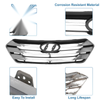 Hyundai Santa FE (2013) - Black Front Hood Bumper Grille