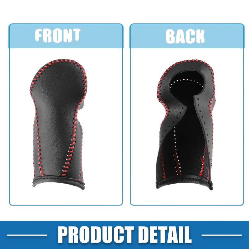 Honda CR-V 2017-2022 Black Faux Leather Red Line Gear Shift Lever Cover