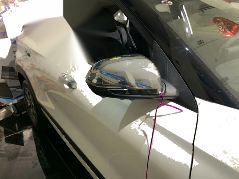 Kia Seltos Chrome Side Mirror Cover Trim with Turn Light (2020-2021)