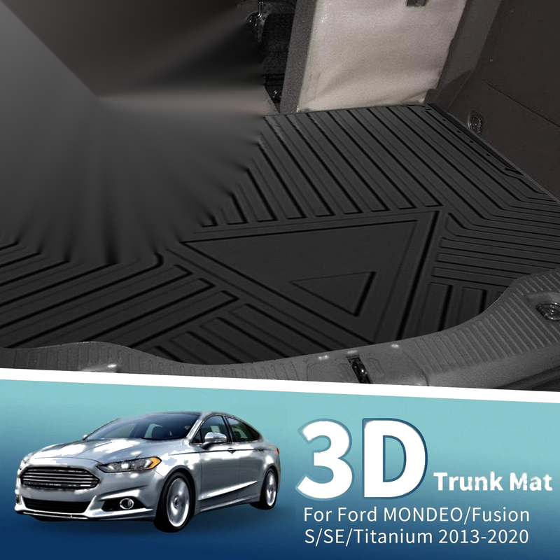 Ford Fusion (2013-2020) 1 x TPE Flat Face Cargo Liner Rear Trunk Mat