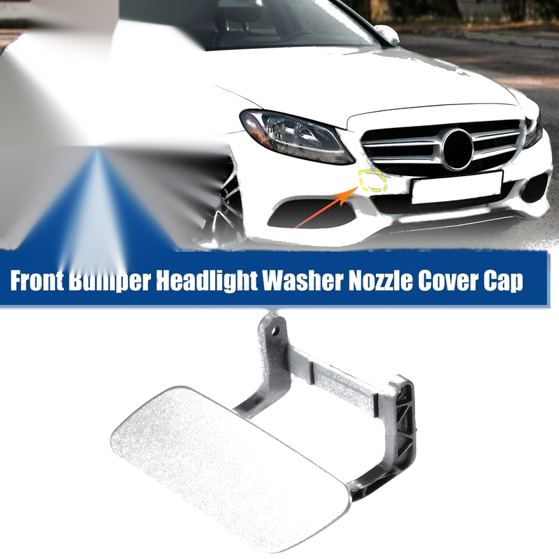 Mercedes ML (2012-2015) Silver Tone Bumper Headlight Washer Cover