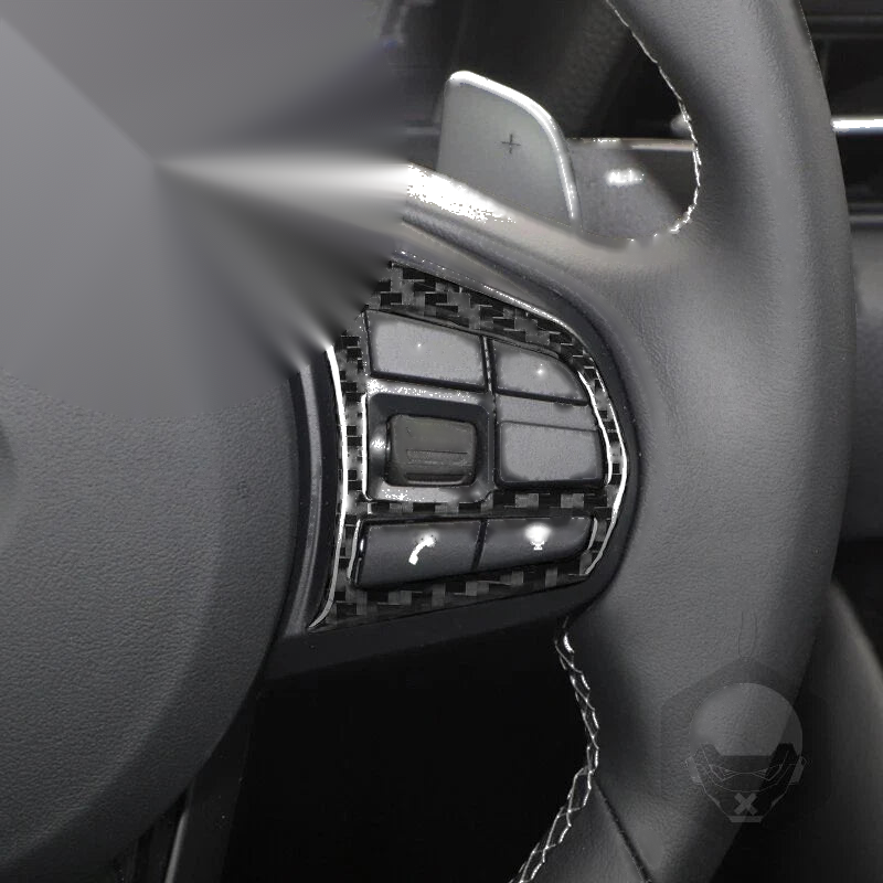 Toyota Supra A90 2019-2022 Carbon Fiber Steering Wheel Button Cover Trim