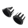 Triumph Speed Twin (2016-2022) Black / White 2 x Handlebar End Plug Caps