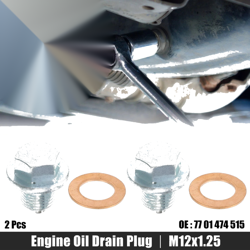 Lexus M12x1.25 Engine Oil Drain Plug Screws (2 Pcs)
