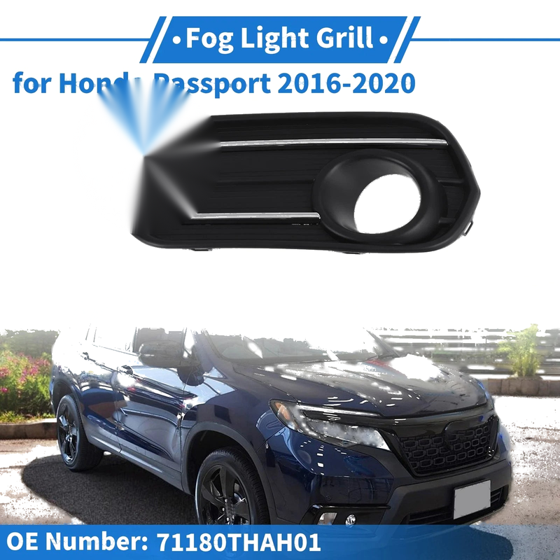 Honda Passport Front Left Fog Light Grill (2016-2020)