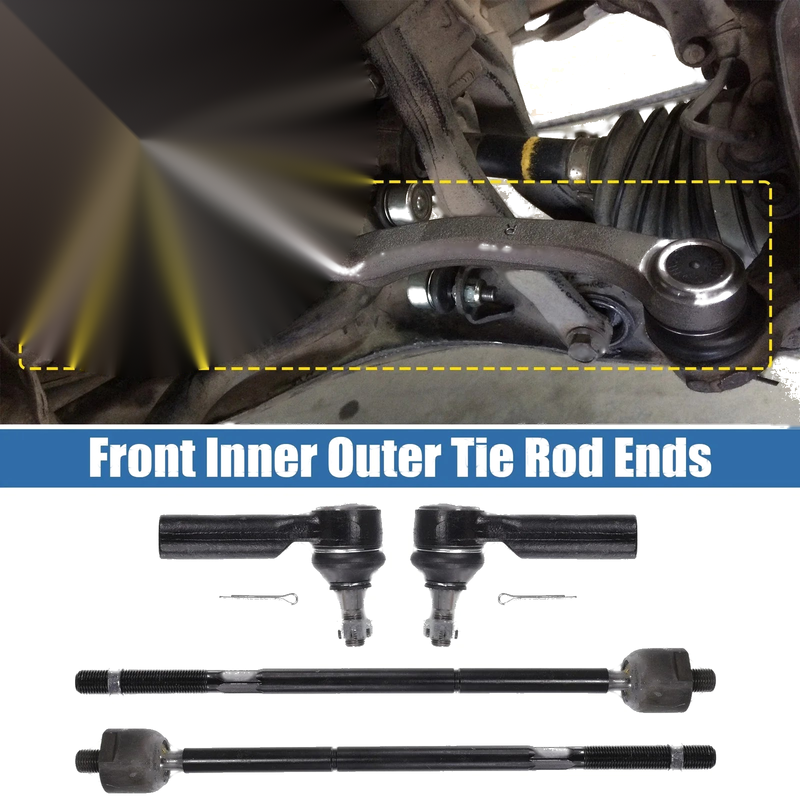 Ford Escape 4 x Front Inner Outer Tie Rod End Links (2009-2012)