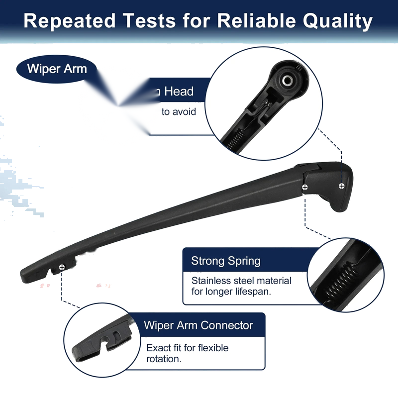 Honda Pilot 14" Rear Windshield Wiper Blade Arm Set (2009-2015)
