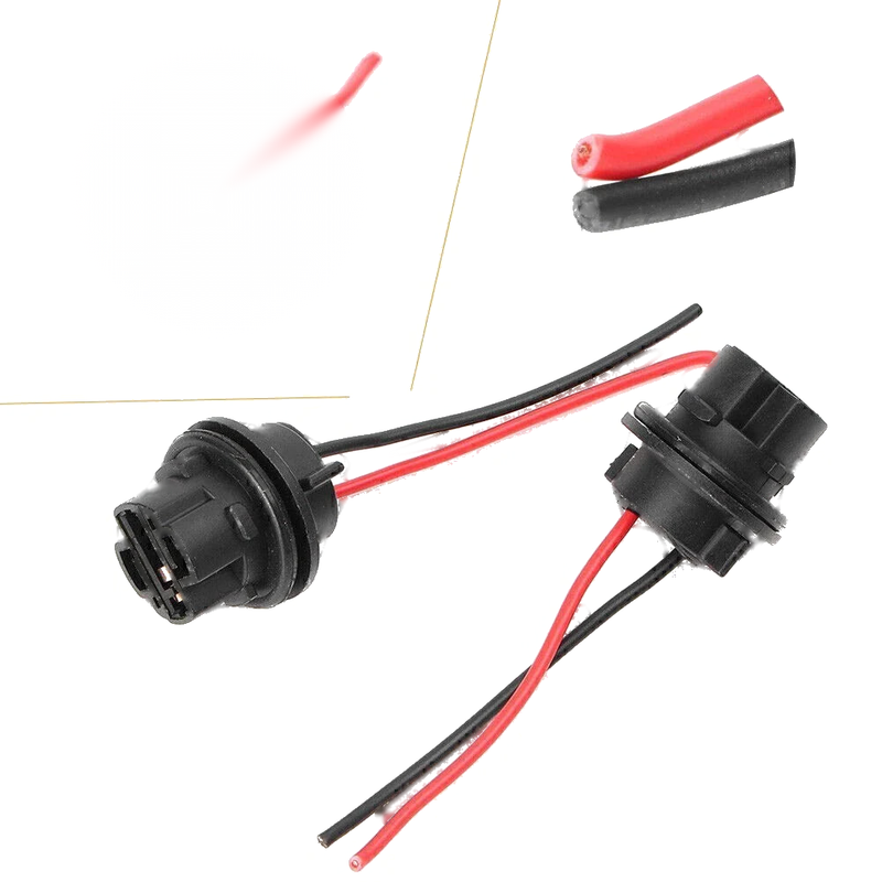 Universal Headlight Fog Light T20 Adapter Wiring Harness Socket (N/A)