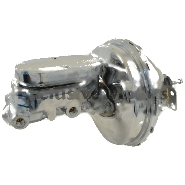 Universal 1" Bore Master Cylinder & 9" Chrome Brake Booster
