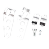 Cafe Racer Bobber Chopper Silver Fork Mount Headlight Brackets