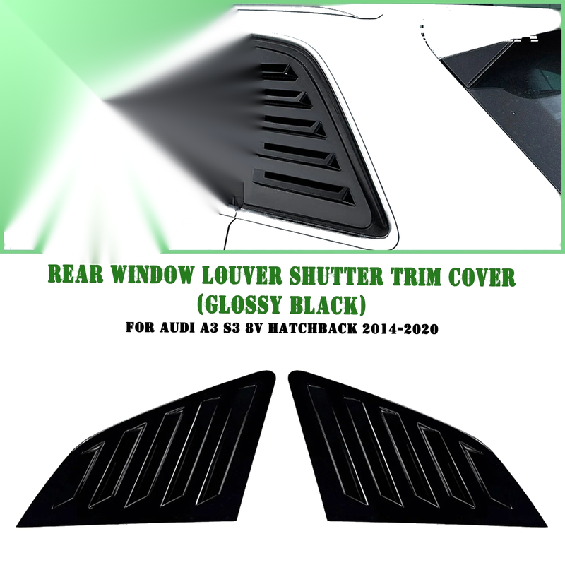 Audi A3 S3 8V Rear Side Window Louvers (2014-2020)