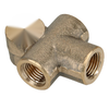 5 x Brake Line Pipe Brass T 3-Way Female Thread Distributor