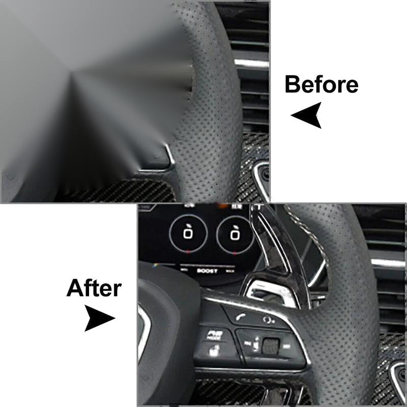 Audi RS4 RS5 RS6 RS7 Carbon Fibre Red Steering Wheel Shift Paddle (2020-2022)