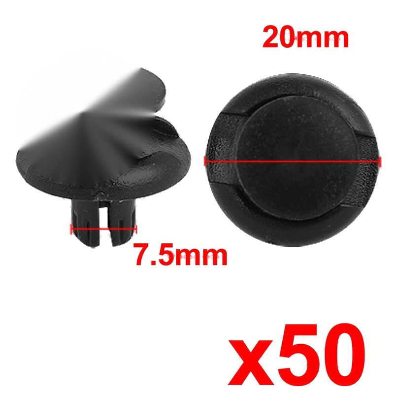 Honda Acura 50 x Front Mudguard Push-Type Retainer Clips (2000-2023)