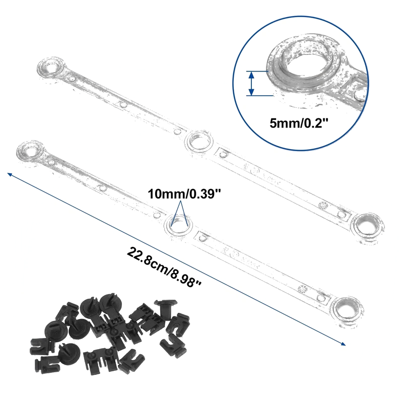 Benz OM642 Diesel V6 Intake Manifold Swirl Runner Connecting Rods Kit