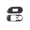 Mini Cooper F56 Car Carbon Fiber Interior Door Handle Switch Cover Trim Fit
